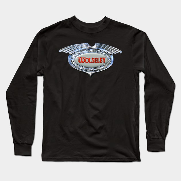 Wolseley Cars England Long Sleeve T-Shirt by Midcenturydave